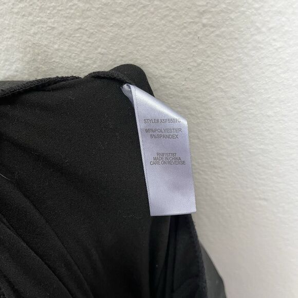 Jolie & Joy By FCT | Black Stretchy Pull On Pants Ankle Slits Flare Size 1X - Picture 7 of 7